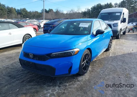 2025 Honda Civic Sedan Sport from USA, damaged, VIN 19XFL2H87SE020151